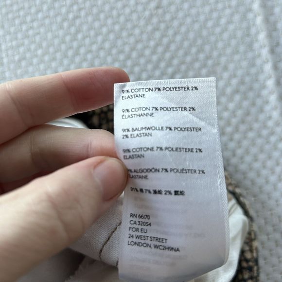 Free People Jeans Brown Two Faced Snakeskin Skinny Crop High Rise Raw sizw 29 - Picture 9 of 14